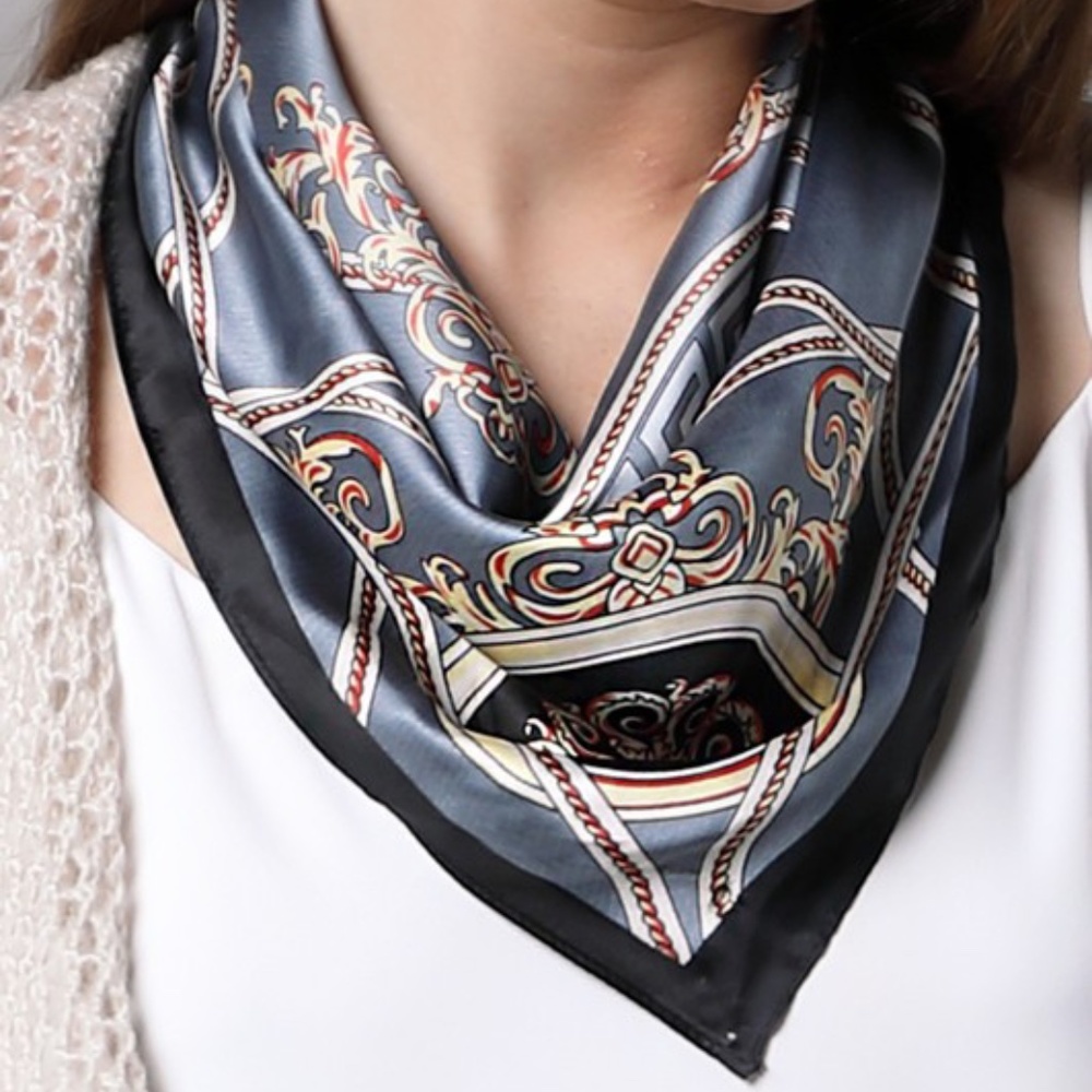 Brocade Satin Weave Scarf 100% Polyester